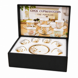 Conjunto Porcelana 6 Xícaras Variadas