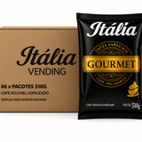 Kit 6 Café Solúvel Liofilizado Itália Gourmet - Cx 6x510g