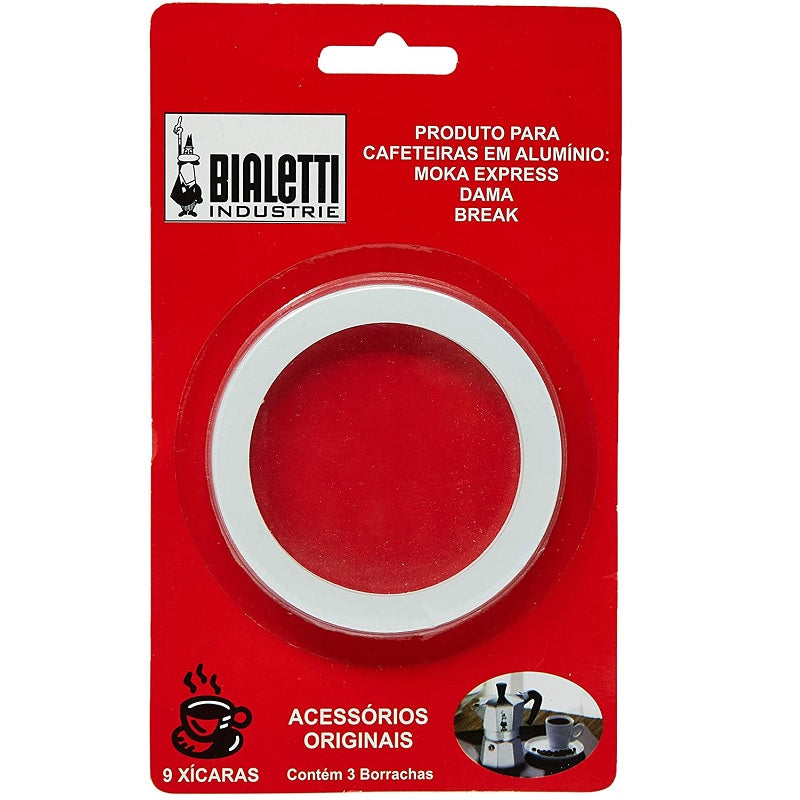 KIT COM 3 BORRACHAS ORIGINAL PARA CAFETEIRA BIALETTI