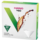 Filtro de Papel Branco Hario V60 01 - 40 Un
