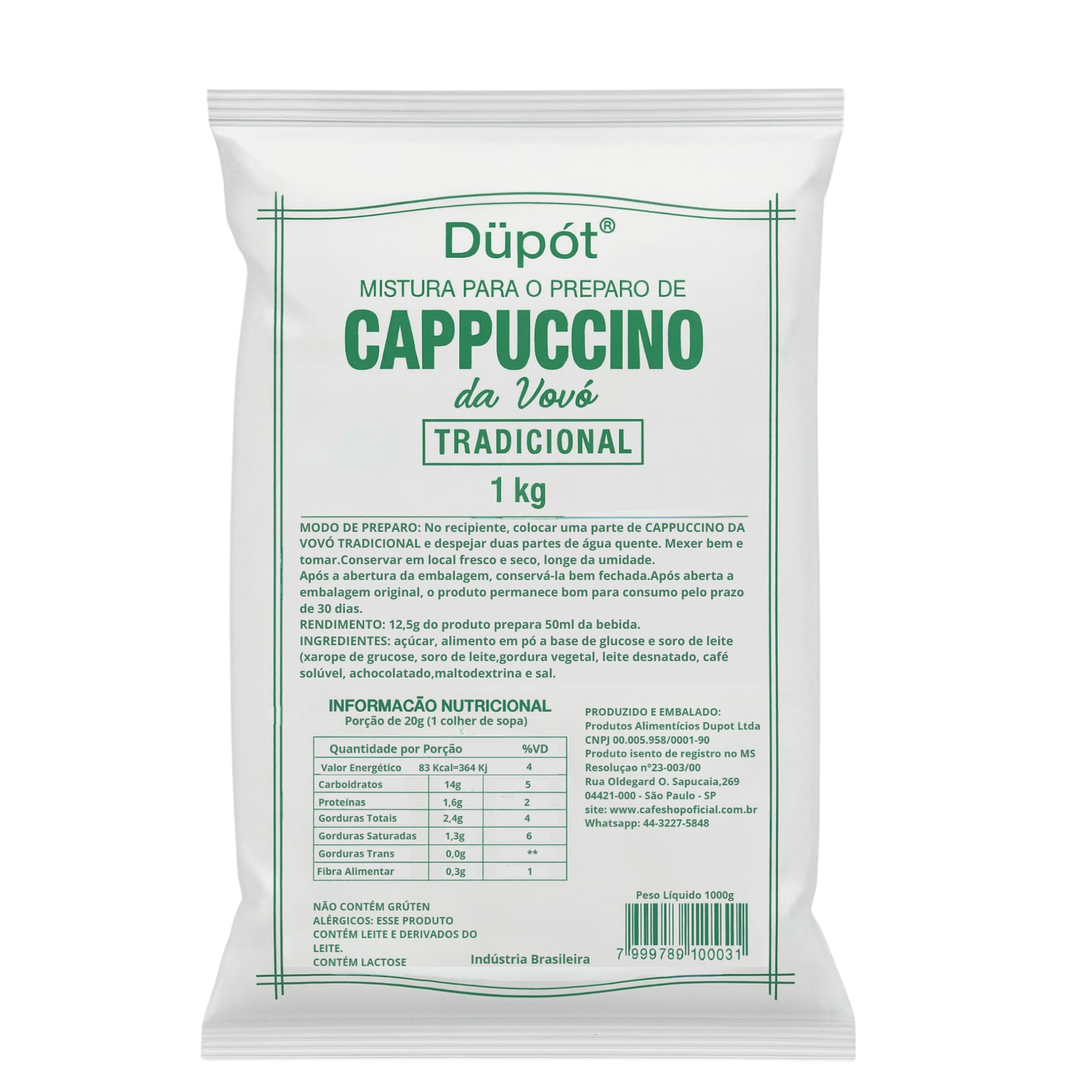 Cappuccino da Vovó Düpot Tradicional - Kg