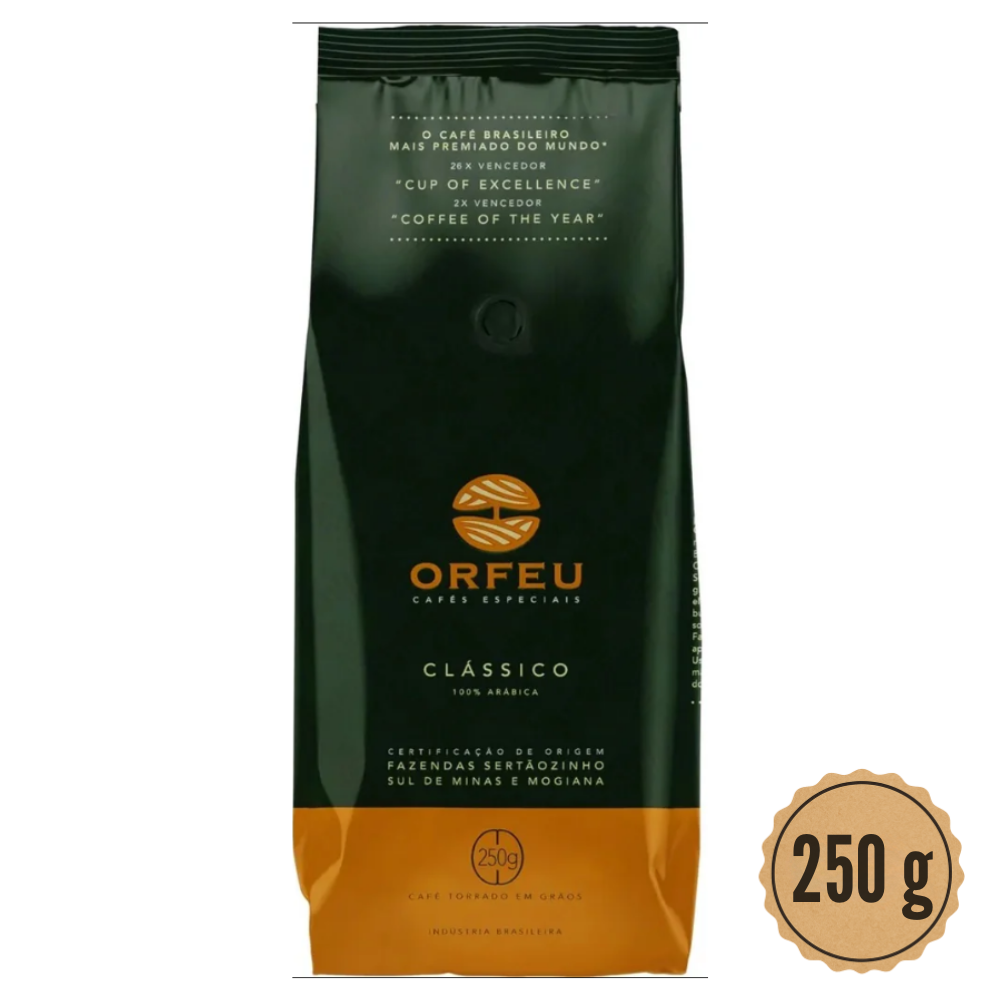 Café Especial em grãos Orfeu Clássico - 250g