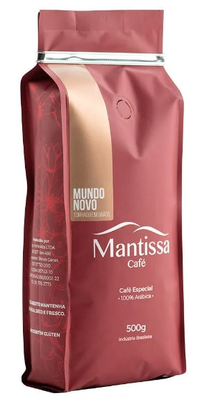CAFÉ EM GRÃOS MANTISSA MUNDO NOVO - 500g
