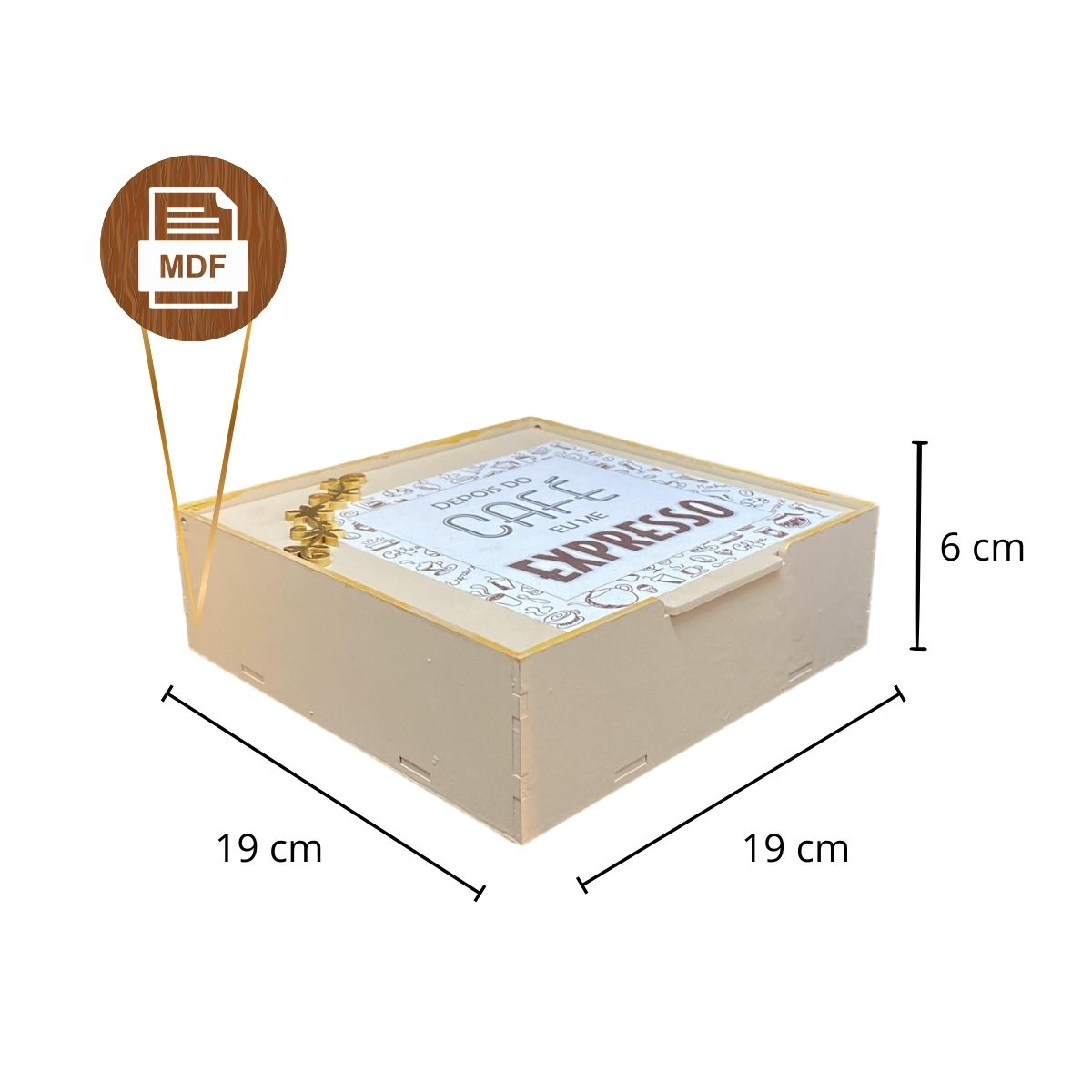 Caixa MDF Embalagem Presente Lembrança Decorada