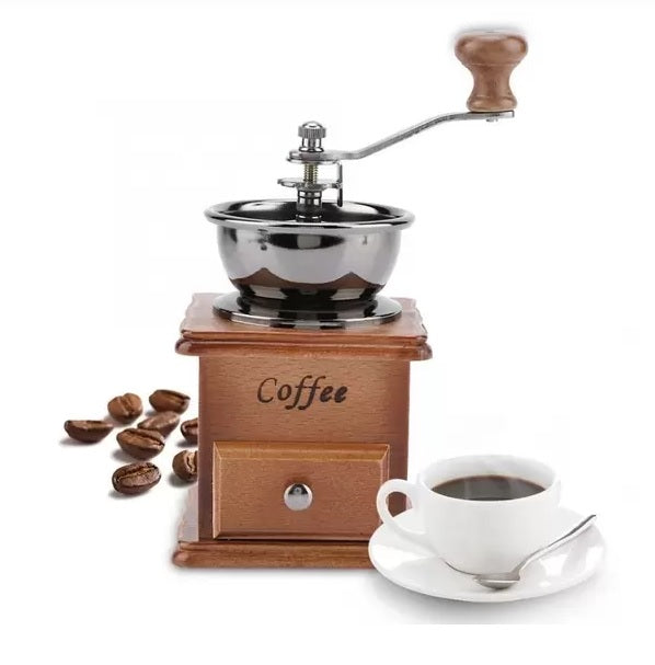 MOEDOR DE CAFÉ MADEIRA MANUAL C/ GAVETA