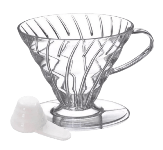 DRIPPER P/ FILTRO DE CAFE HARIO V60-02 ACRIL. TRANSP. - Cafeshop