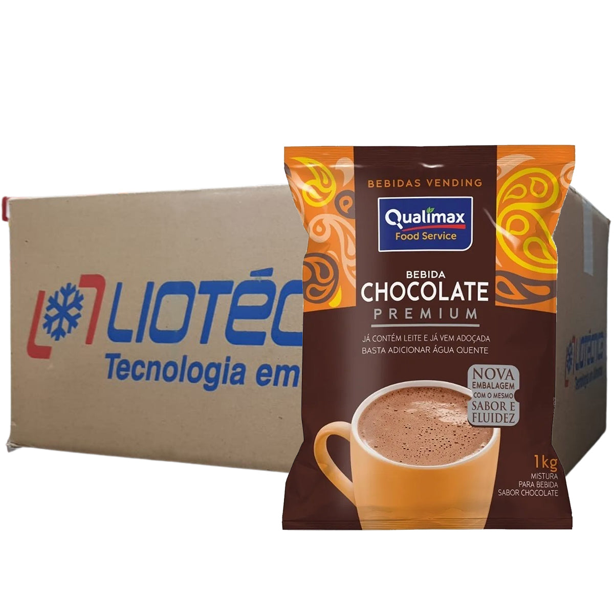 Kit 10 Chocolate com Leite Qualimax - Cx 10x1Kg