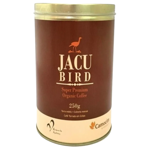 Café orgânico em grãos Jacu Bird lata - 250 g