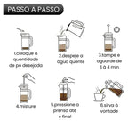 Cafeteira Prensa Francesa Vidro e Inox  - 600ml