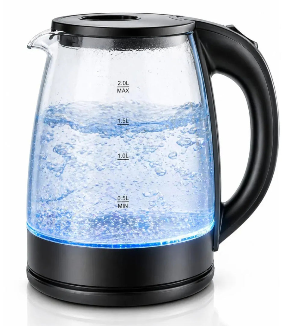Chaleira Vidro Elétrica Automática Bela Home - 2000ML