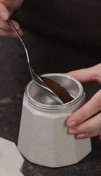 Cafeteira Italiana de Alumínio Verona Vanilla - 06 Xíc.