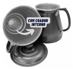Cafeteira de Alumínio Craqueada Preta - 1,4l