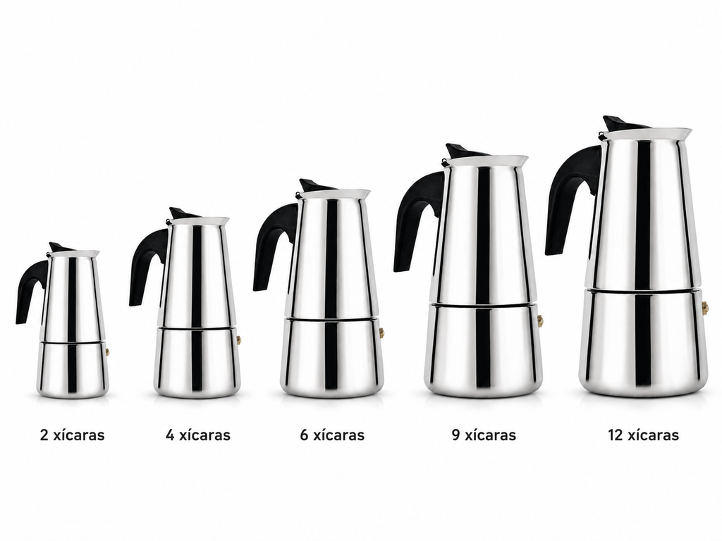Cafeteiras Italianas Inox Variadas