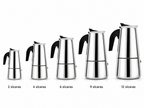 Cafeteiras Italianas Inox Variadas