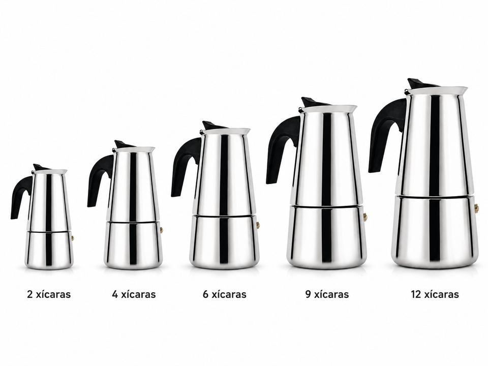 Cafeteiras Italianas Inox Variadas