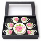 Conjunto Porcelana 6 Xícaras Variadas