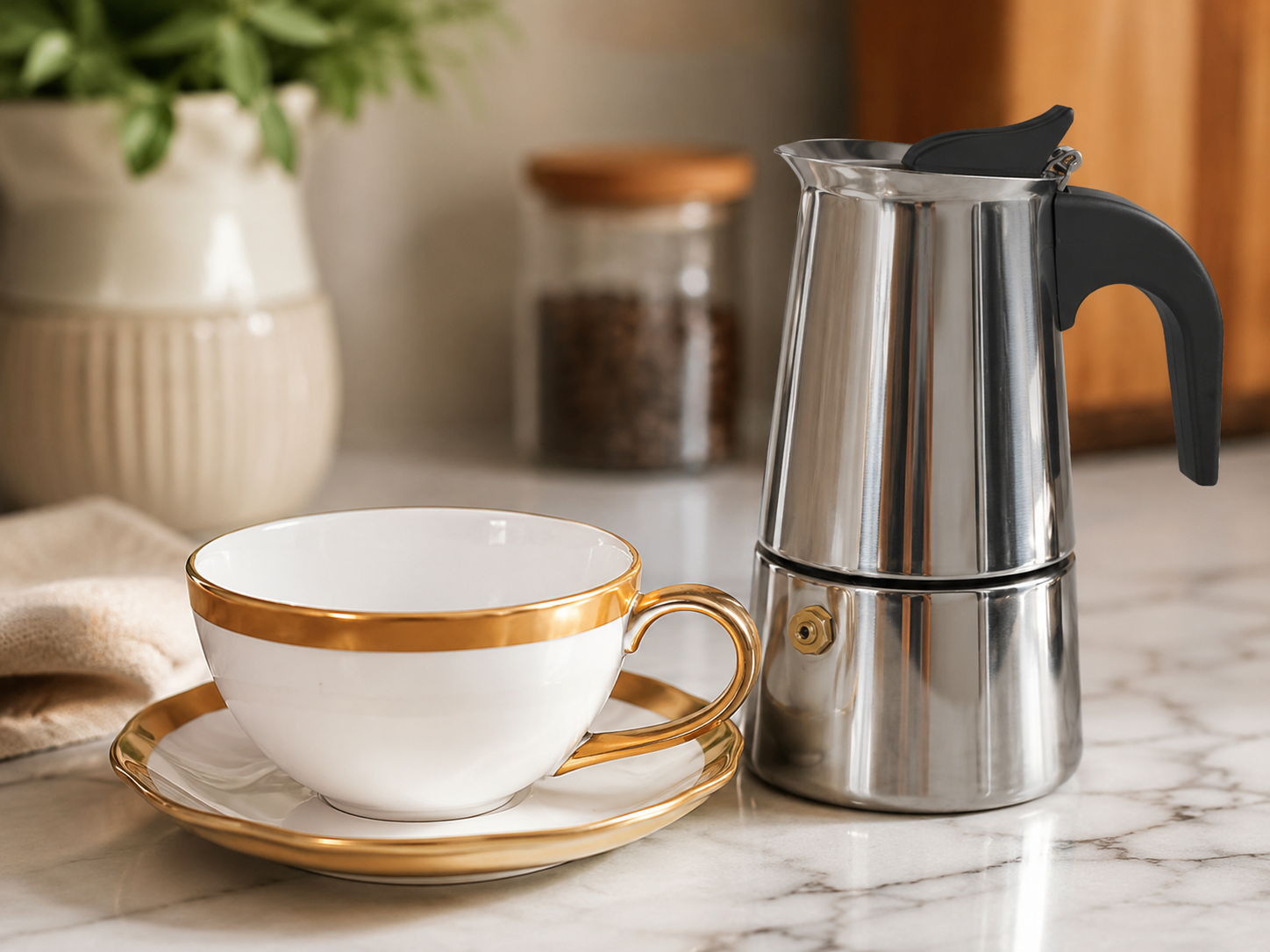Cafeteiras Italianas Inox Variadas