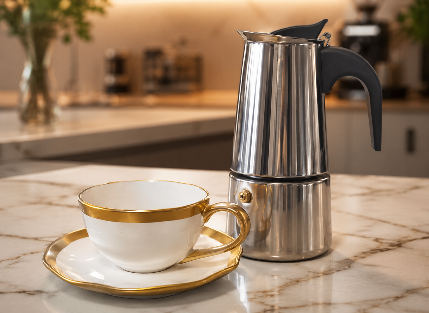 Cafeteiras Italianas Inox Variadas