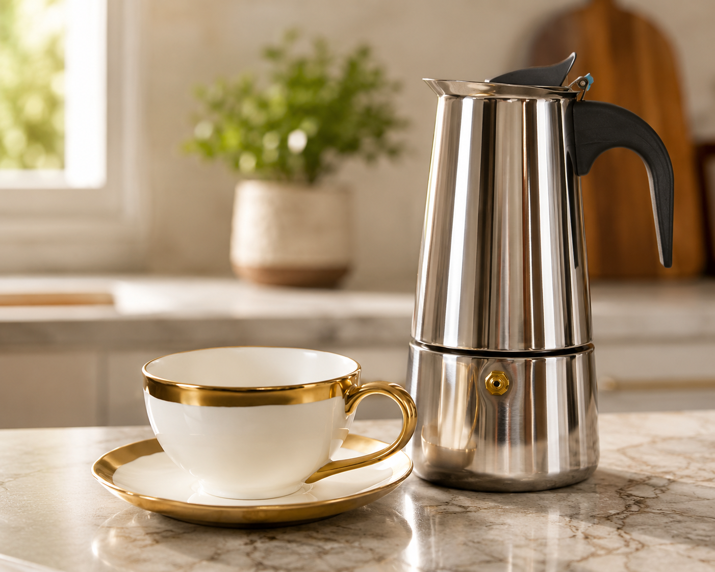 Cafeteiras Italianas Inox Variadas
