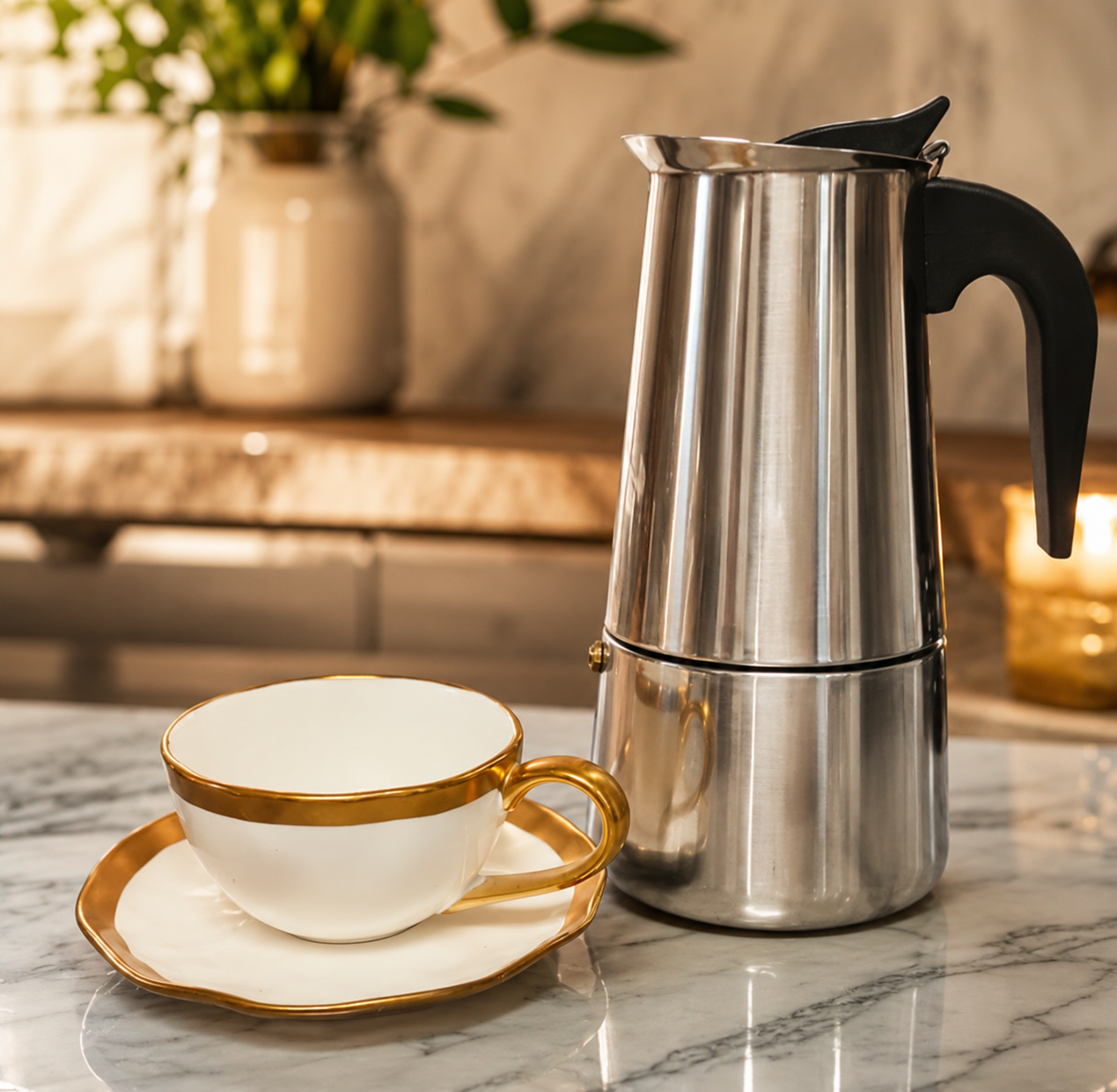 Cafeteiras Italianas Inox Variadas