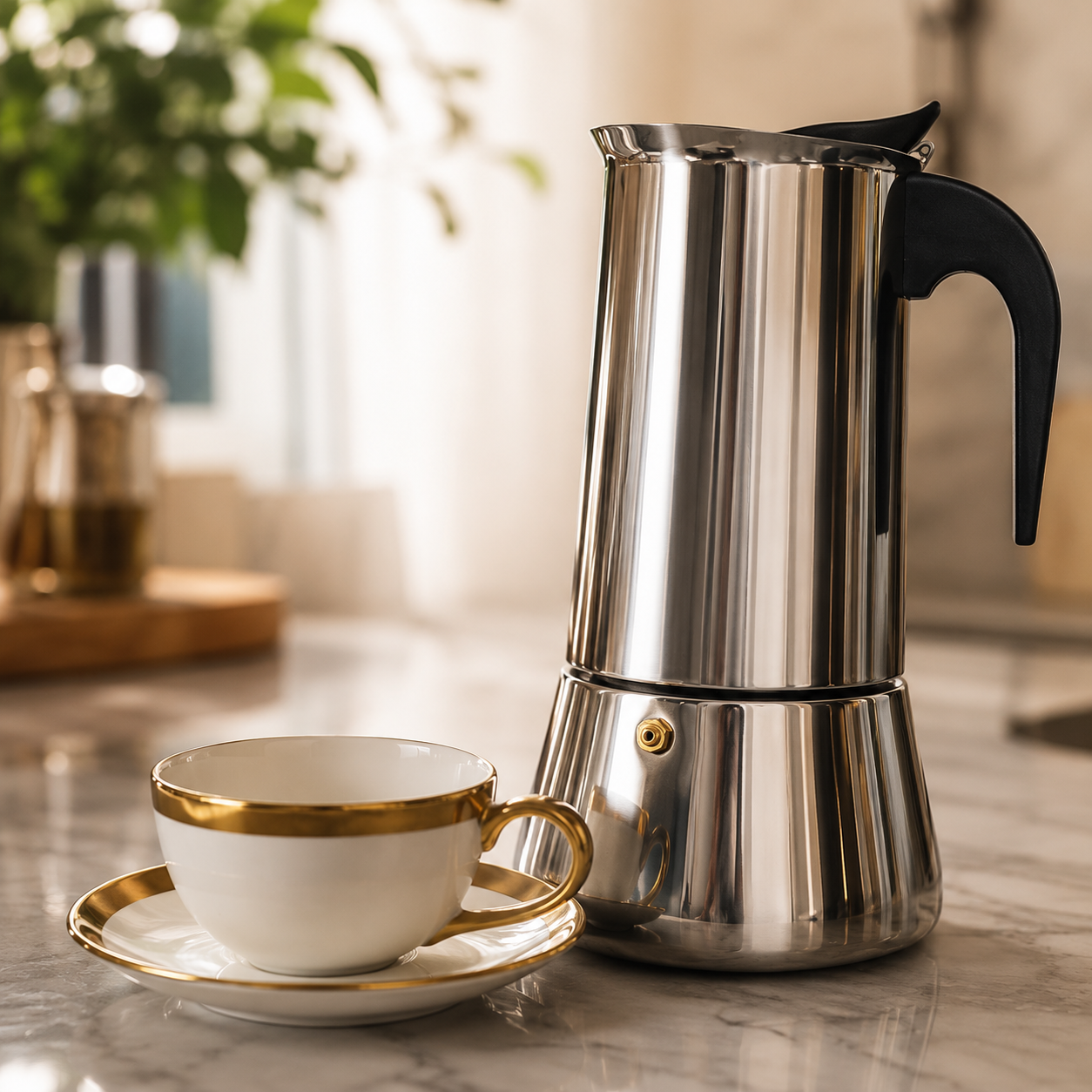 Cafeteiras Italianas Inox Variadas