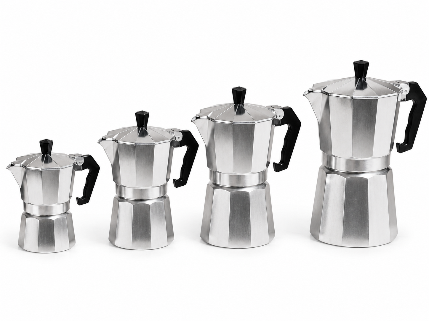 Cafeteiras Mokas Italianas Alumínio Variadas