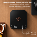 Balança p/ Barista  Ultrean 5,9" Recarregável