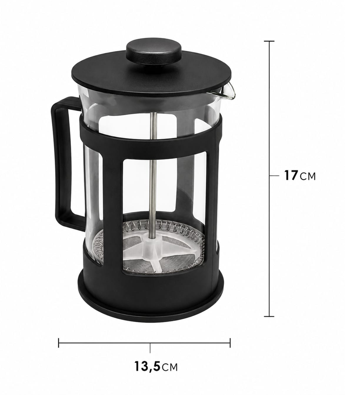 Cafeteira Wincy Prensa Francesa Vidro e Plástico  - 600ml