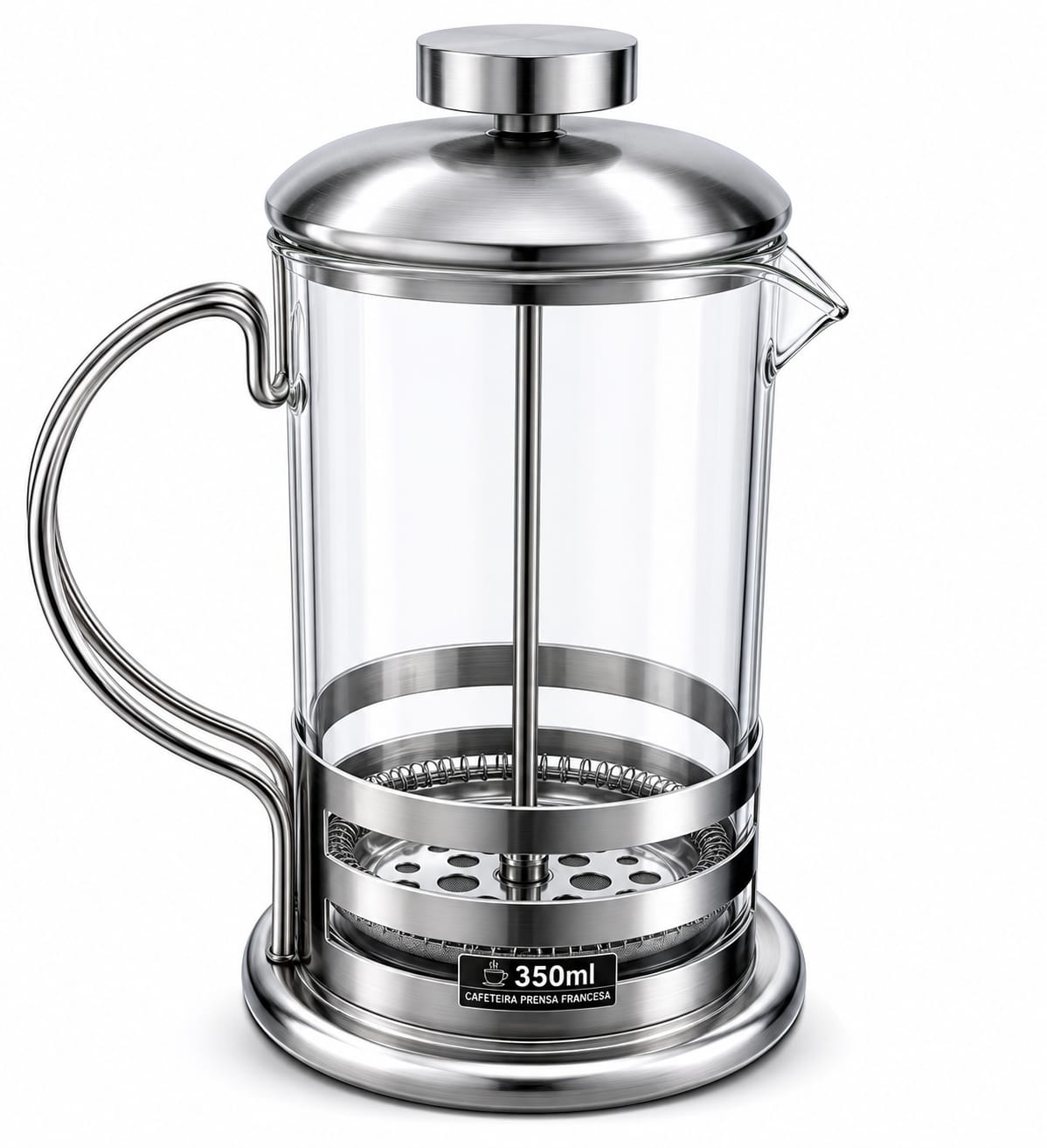 Cafeteira Yitian Prensa Francesa Vidro e Inox  - 350ml