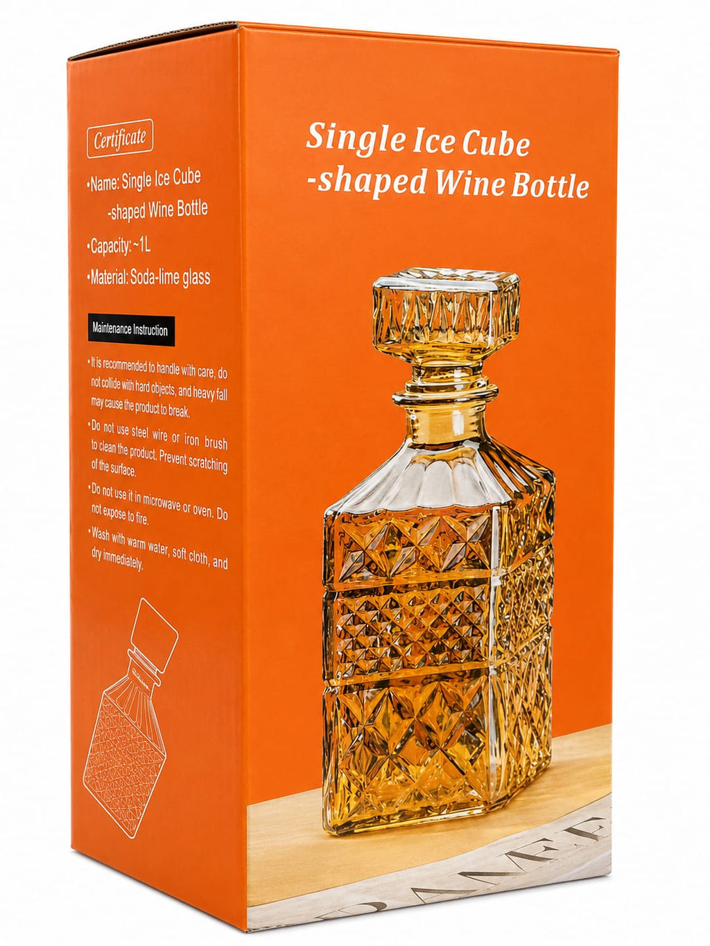 Garrafa Licoreira Single Ice Cube - 01litro