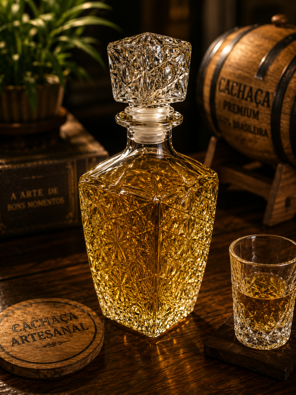 Garrafa Licoreira Stars Diamonds -800ml