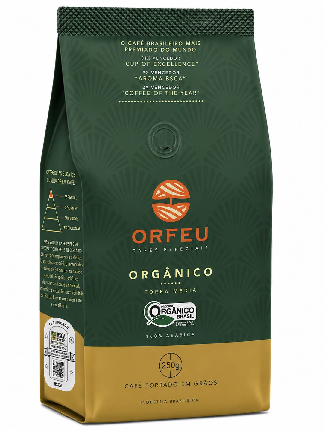 Café Especial em Grãos Orfeu Orgânico - 250g