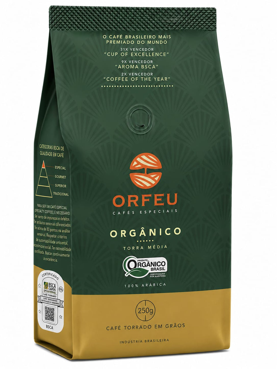 Café Especial em Grãos Orfeu Orgânico - 250g