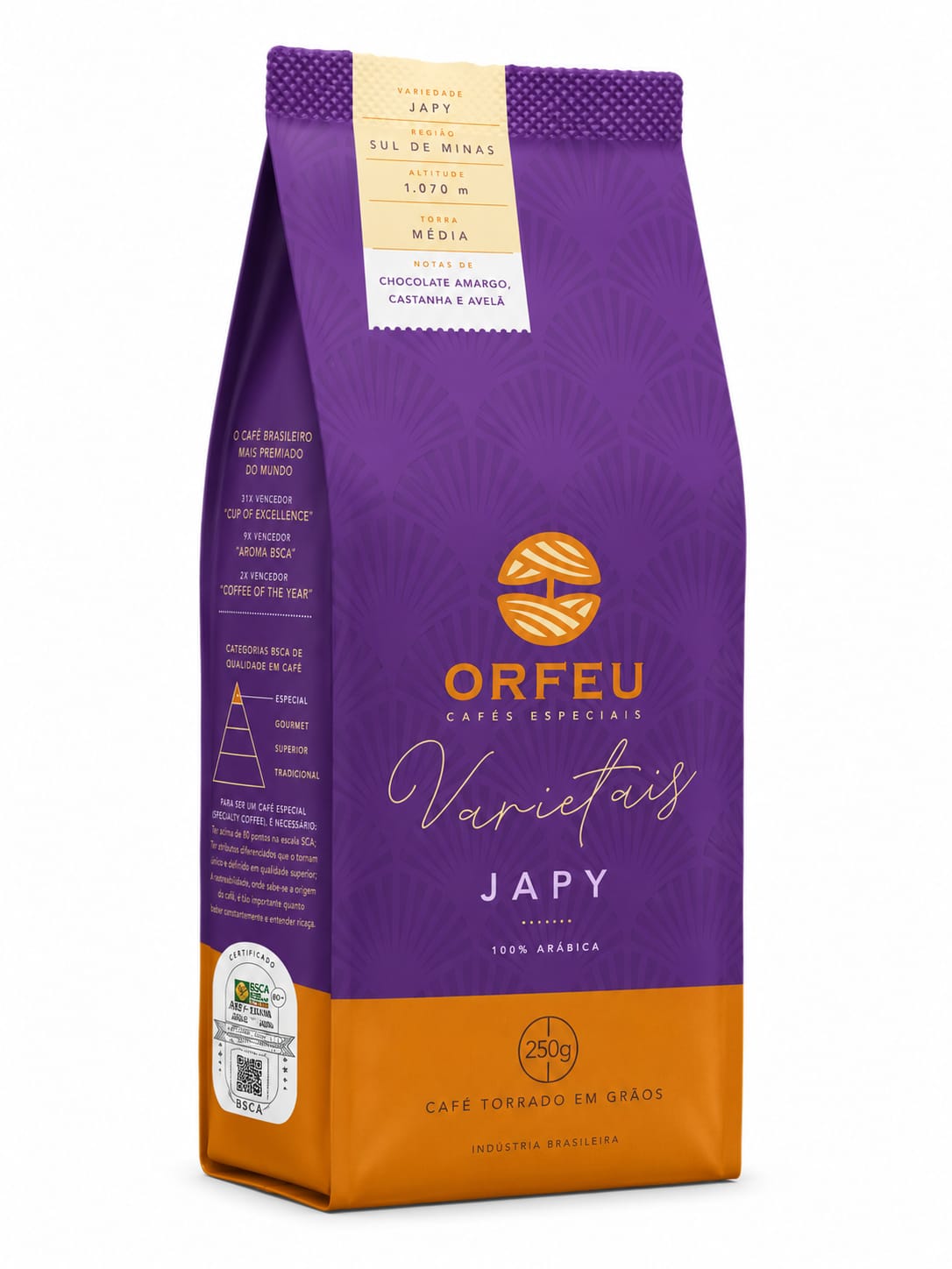 Café Especial em Grãos Orfeu Japy - 250g