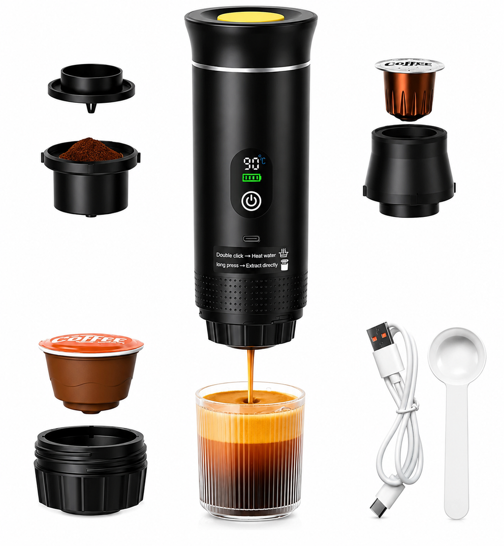 Máquina de Café Espresso Portátil 3 em 1
