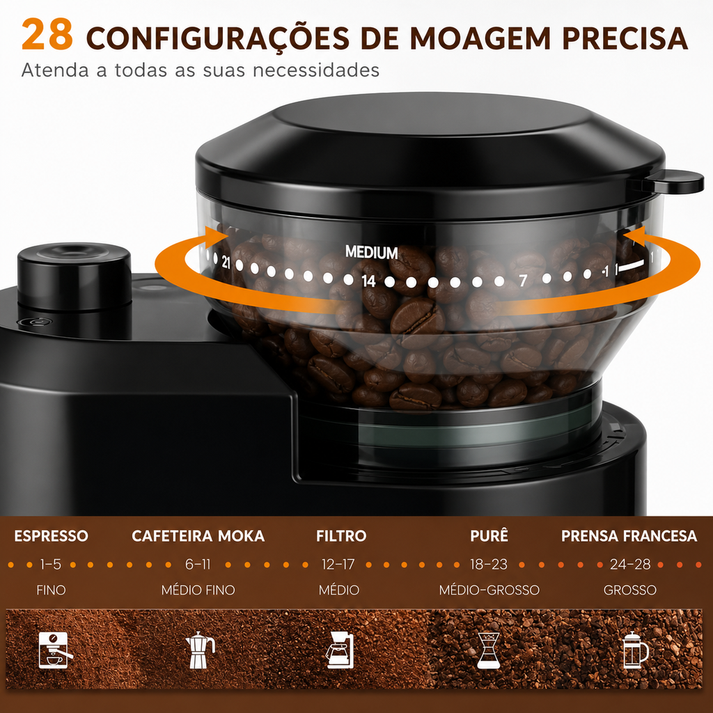 Moinho p/ Café mod. CBG-8000 - 220V