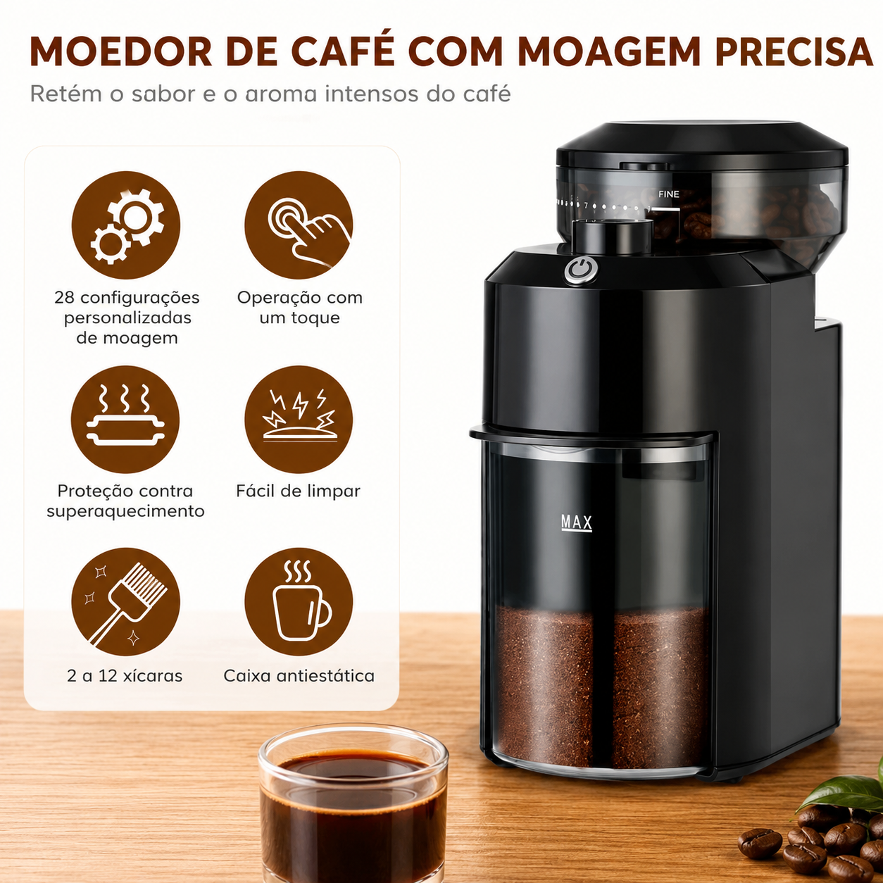 Moinho p/ Café mod. CBG-8000 - 220V