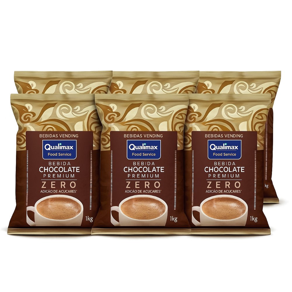 Kit Chocolate c/ Leite Baixo Teor de Açúcar Qualimax - 6Kg
