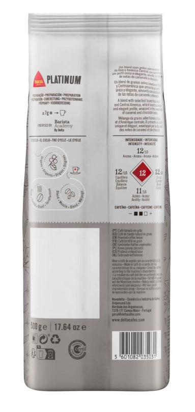 Café em grãos Delta Platinum - 500g