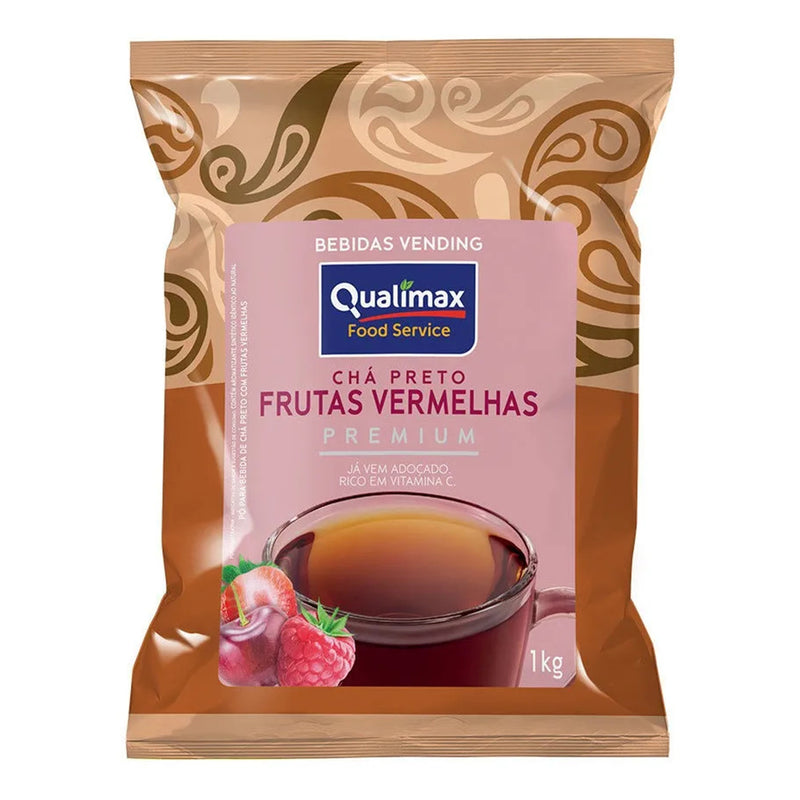 KIT CHÁ MATE SABOR LIMAO/PÊSSEGO/FRUTAS VERMELHAS  QUALIMAX-3X1KG