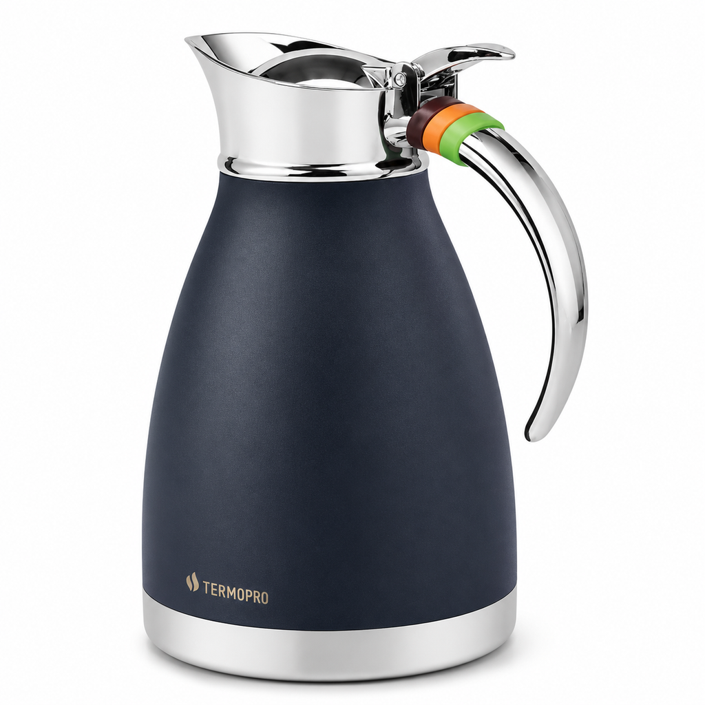 Garrafa Térmica Inox Lotus Azul Termopro - 1,0 L