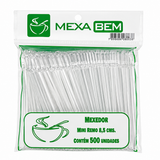 Mexedor para Café Tipo Mini Remo 8,5cm Cristal - 500unid.