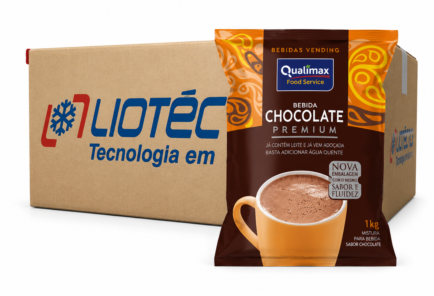 Kit 10 Chocolate com Leite Qualimax - Cx 10x1Kg
