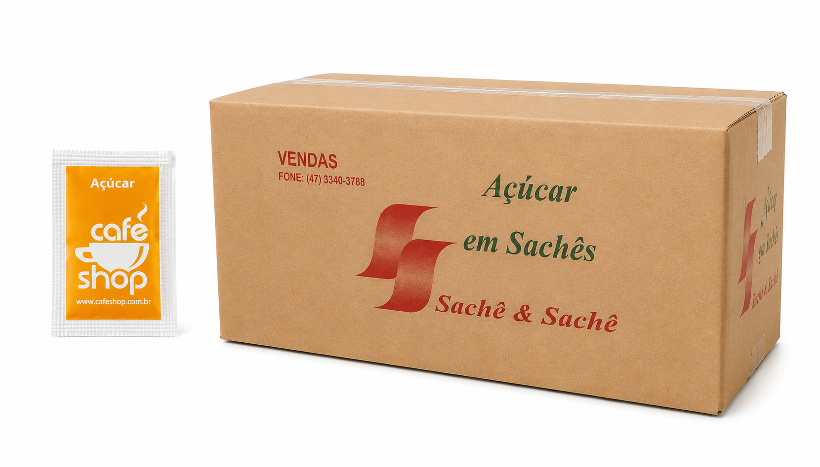 Sachê Açúcar Cafeshop 5gr - 400unid