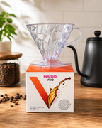 DRIPPER P/ FILTRO DE CAFE HARIO V60-02 ACRIL. TRANSP.