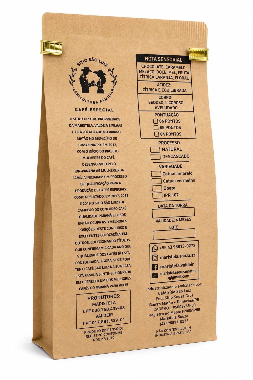 Café Especial em Grãos Sítio São Luiz - 250g