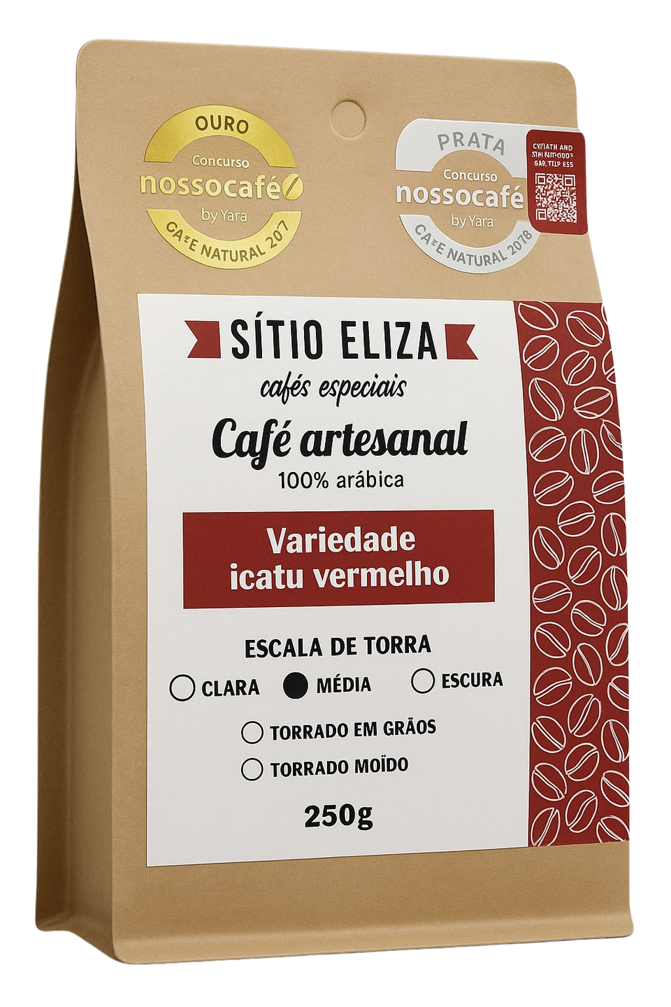 Café Especia em Grãos Sítio Eliza Icatú vermelho- 500G
