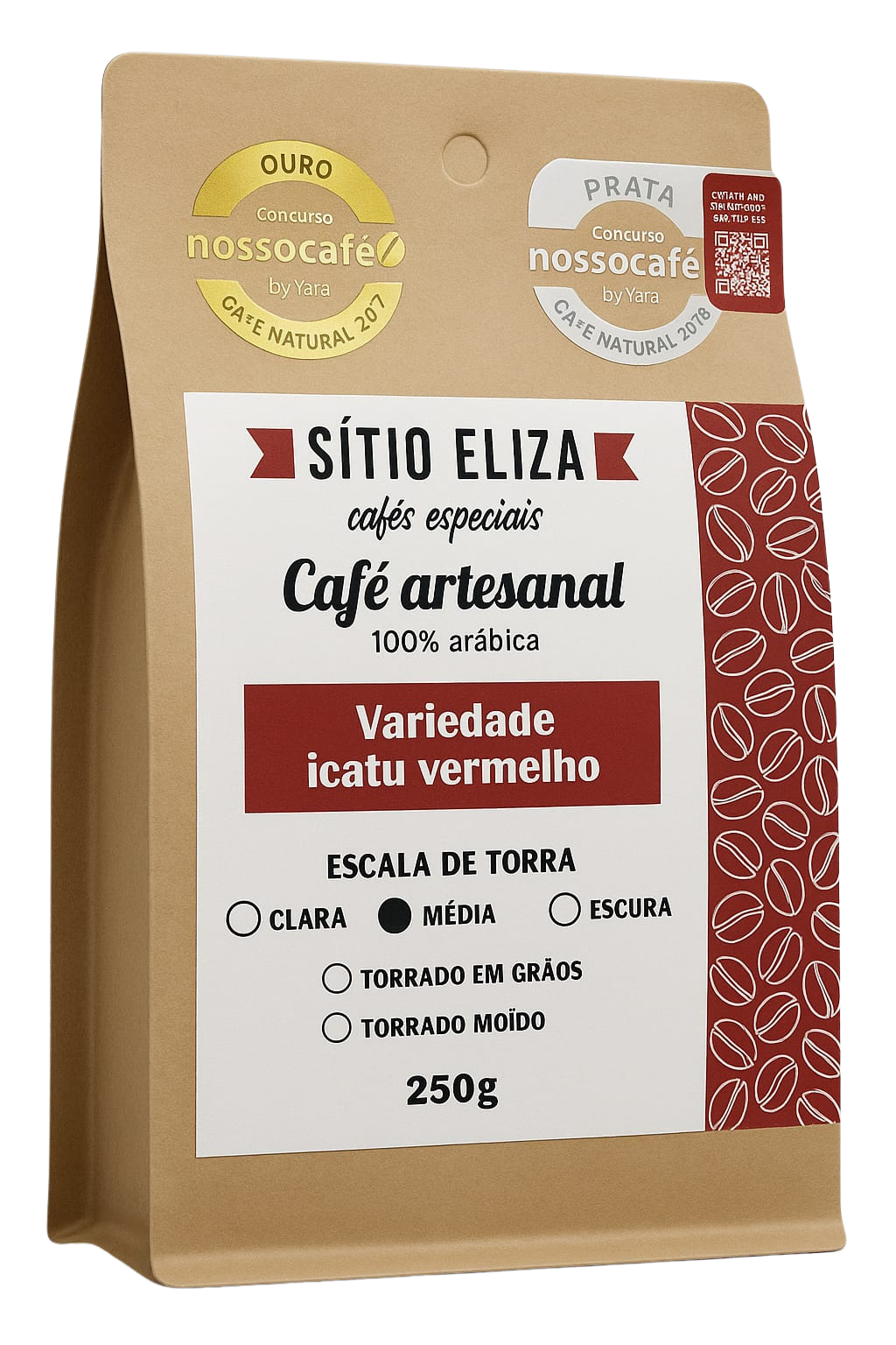 Café Especia em Grãos Sítio Eliza Icatú vermelho- 500G