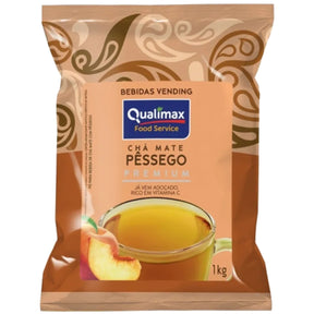 Kit 3 Chá Mate Sabor Limão/Pêssego/Frutas Vermelhas Qualimax 3x1kg