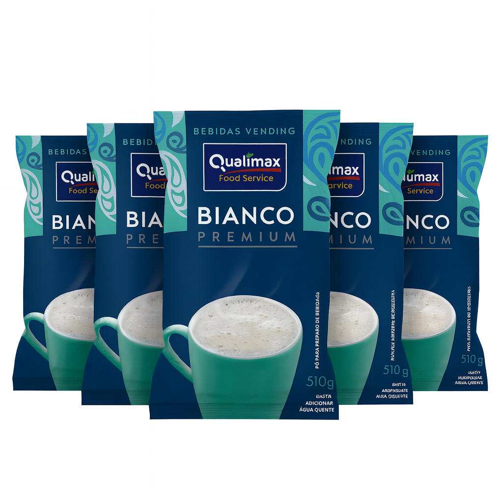 Kit 5 Leite Qualimax 0% Açúcar - 5x510g